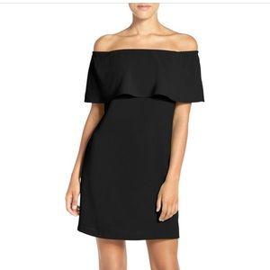 Charles Henry | Black Off the Shoulder Dress Nordstrom